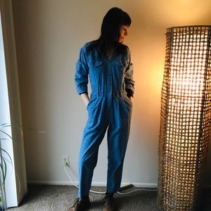 Liz Claiborne Vintage Western Denim Jumpsuit